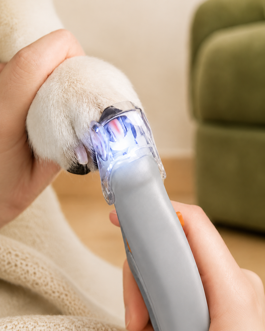 明かりで血管が見える爪切り｜LED Safe Nail【犬・猫対応】